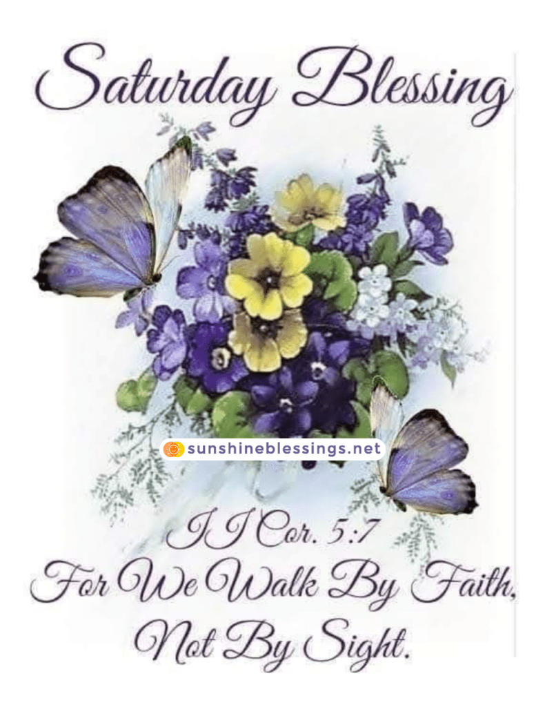 Blessings Overflowing on Saturday