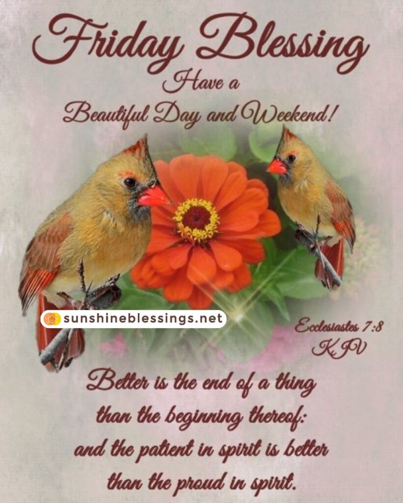 Friday Morning Blessings Reflection