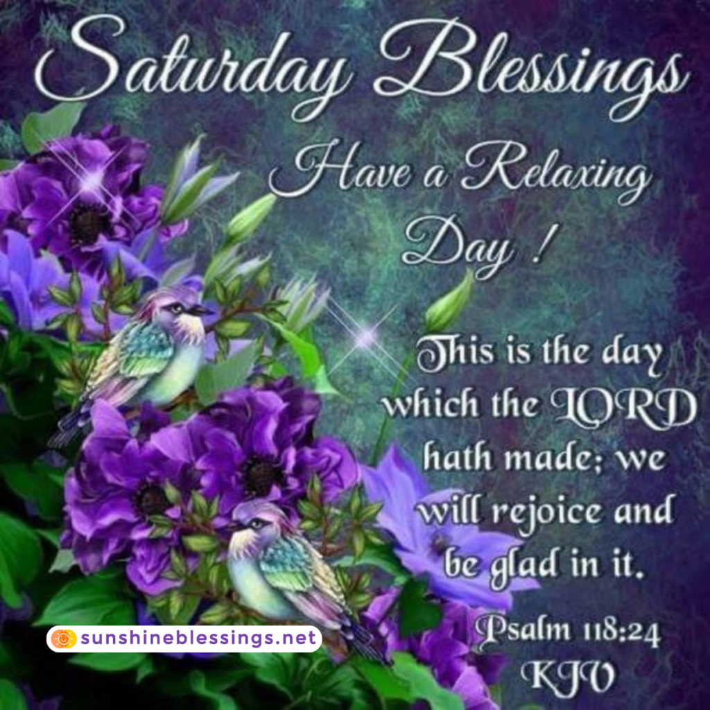 Good Morning Saturday God's Blessings
