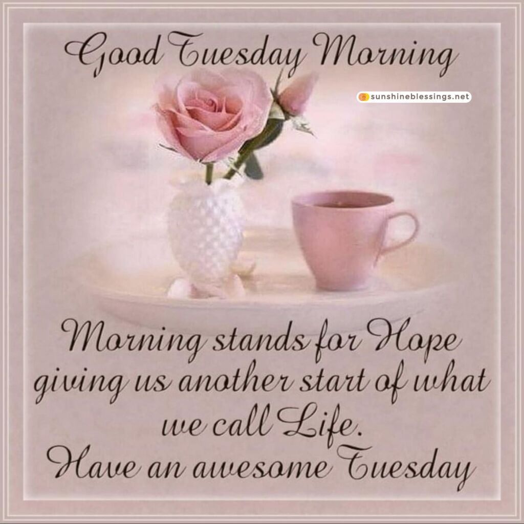 Happy and Blessed Tuesday Horizon