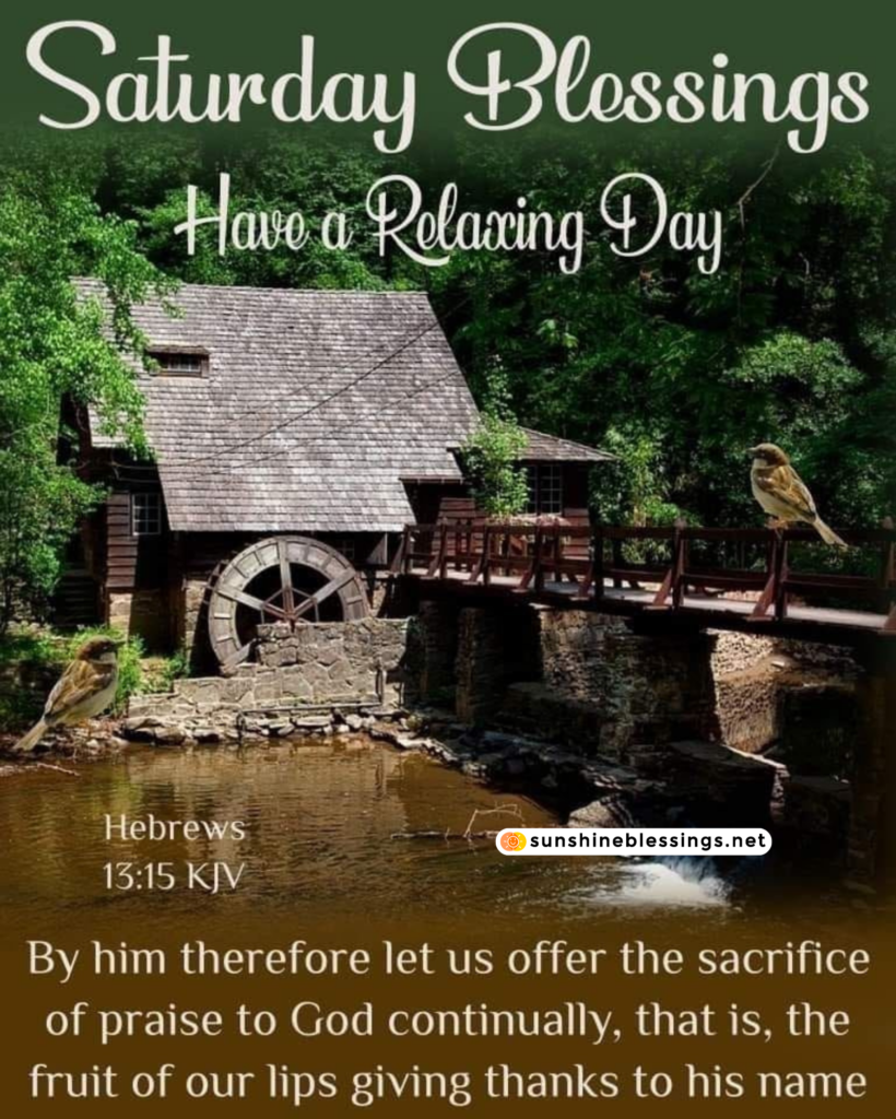 Saturday's Blessings and Joy