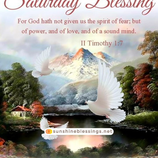 Saturday's Inspirational Blessings