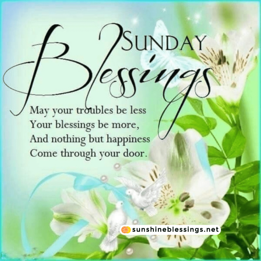 Sunday s Blessings Abound
