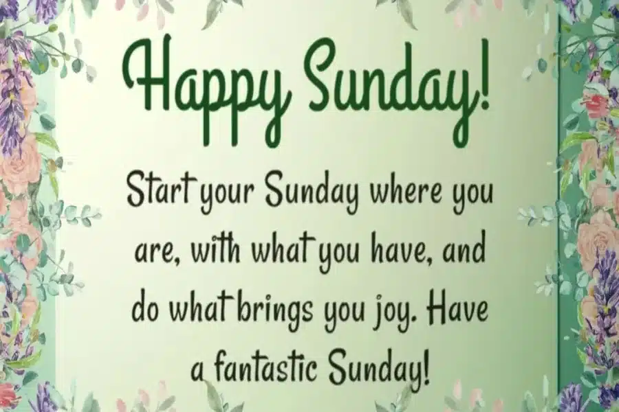 Prayer Sunday Blessings